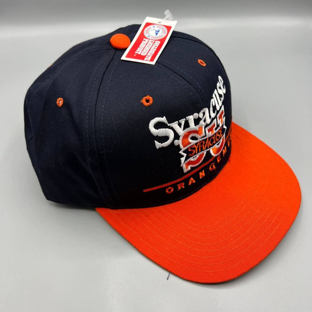Vintage Syracuse Orangemen NCAA Twins Enterprise Hat Snap back Cap Black New Men - Picture 3 of 7